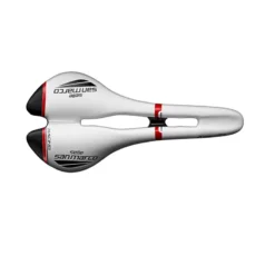Selle San Marco Aspide Open-Fit Racing Saddle - White/Black/Red