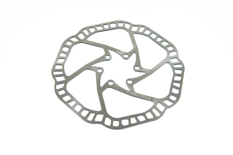 Aztec Stainless Steel Fixed Disc Rotor - Silver - 160mm 1 Aztec Stainless Steel Fixed Disc Rotor - Silver - 160mm