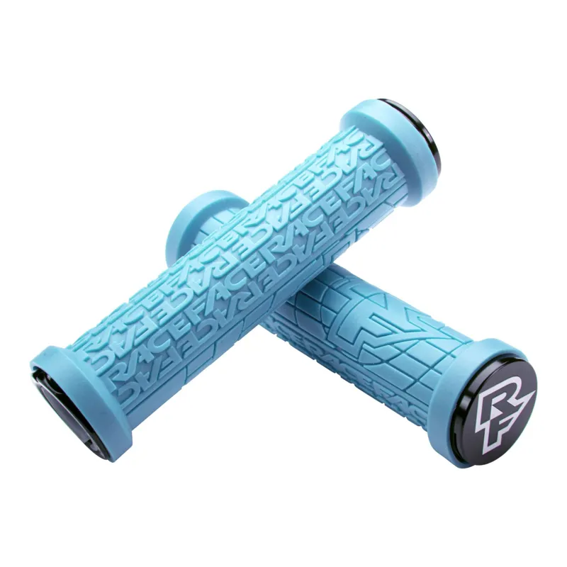 Race Face Grippler LTD Edition Lock-On MTB Grips - Electric Blue 1 Race Face Grippler LTD Edition Lock-On MTB Grips - Electric Blue