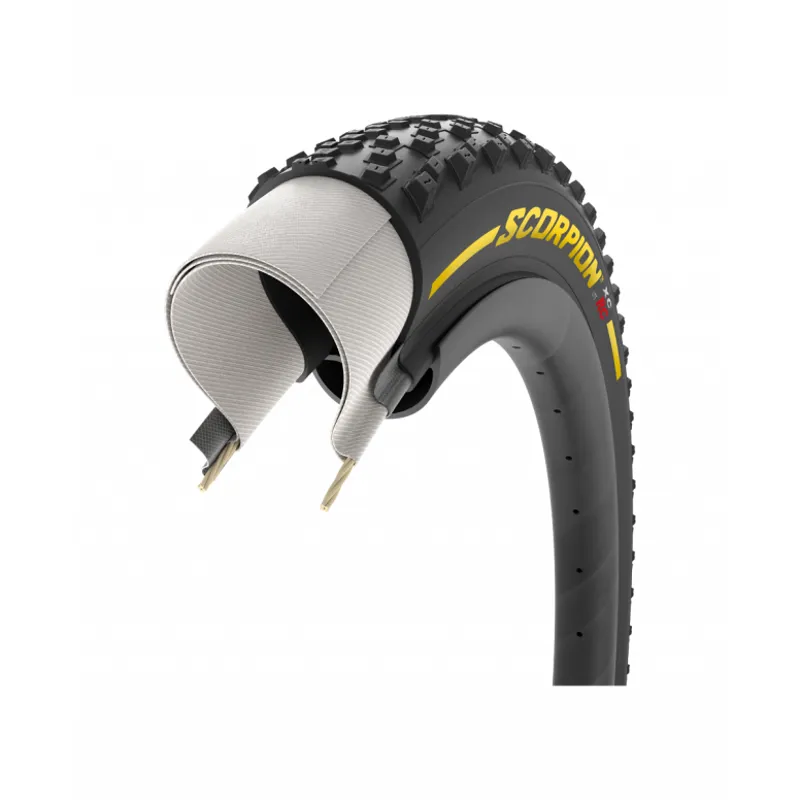 Pirelli Scorpion XC RC 29x2.20 Lite MTB Tyre - Black/Yellow 2 Pirelli Scorpion XC RC 29x2.20 Lite MTB Tyre - Black/Yellow - Image 2