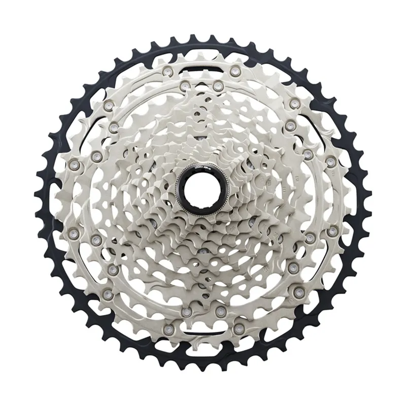 Shimano SLX M7100 12 Speed Cassette 10-51T - Silver/Black 1 Shimano SLX M7100 12 Speed Cassette 10-51T - Silver/Black