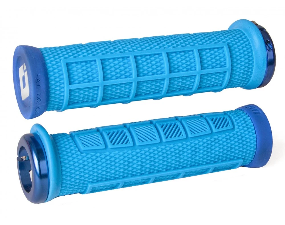ODI Elite Pro MTB Lock-On Grips - 130mm - Navy Blue 5 ODI Elite Pro MTB Lock-On Grips - 130mm - Navy Blue - Image 5