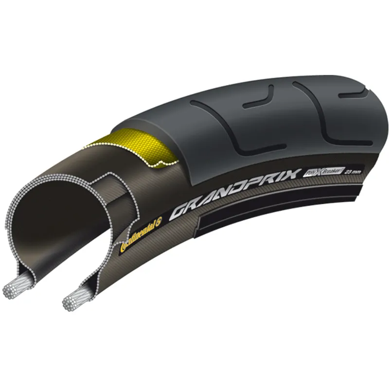 Continental Grand Prix Road Tyre - Black - 700 X 23c - Folding Bead 1 Continental Grand Prix Road Tyre - Black - 700 X 23c - Folding Bead