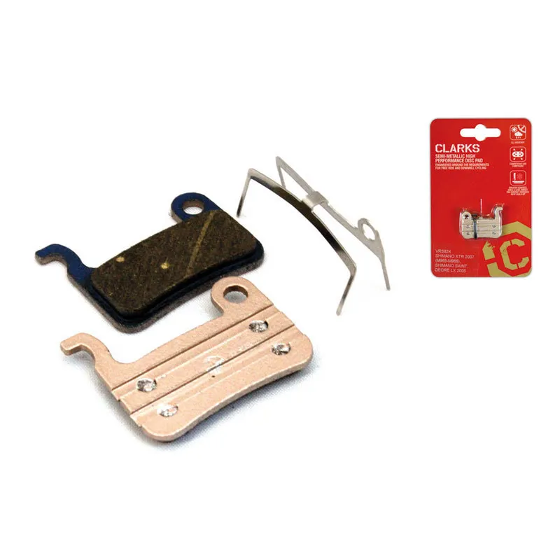 Clarks Elite Semi-Metallic Disc Brake Pads For Shimano XTR M965/M966. 1 Clarks Elite Semi-Metallic Disc Brake Pads For Shimano XTR M965/M966.