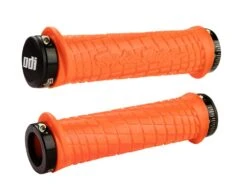 ODI Troy Lee Designs MTB Lock-On Grips - 130mm - Red/Black -Shimano Store odi mtb tld lo d30tlr b 02 orange 2