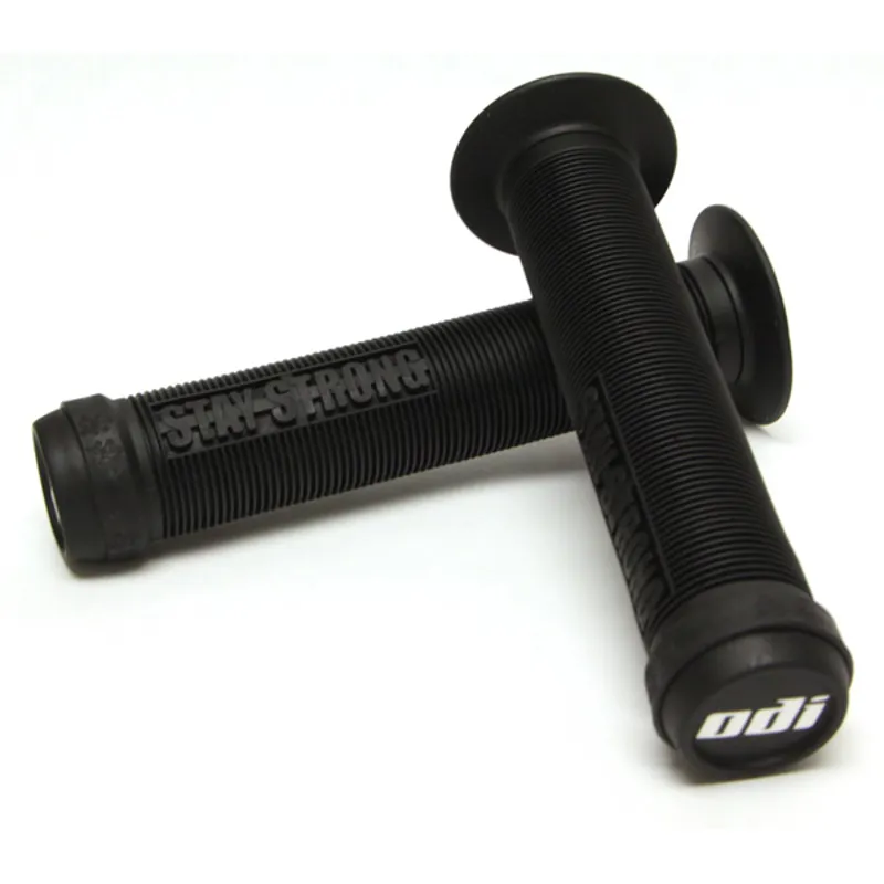 ODI Stay Strong Lion Heart BMX GrIps - 143mm - Black 1 ODI Stay Strong Lion Heart BMX GrIps - 143mm - Black