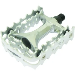 Onza VP458 Trials Pedals - 9/16 Inch -Shimano Store onza double cage pedals silver 1024x1024