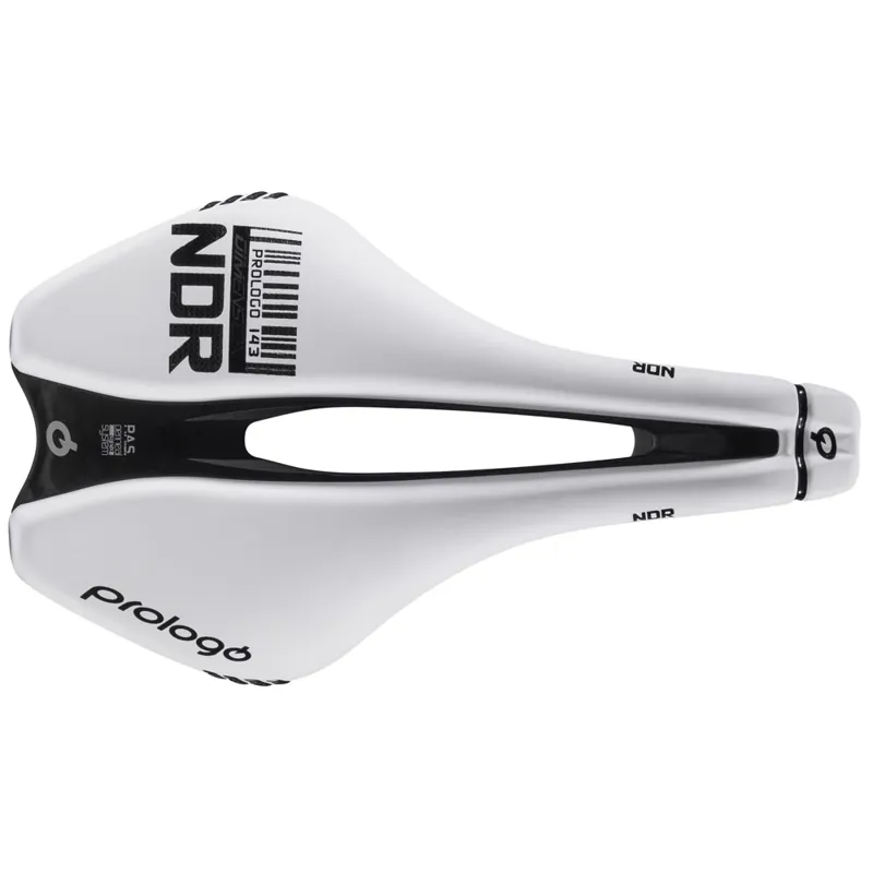 Prologo Dimension NDR Tirox 143 Road Saddle - White 2 Prologo Dimension NDR Tirox 143 Road Saddle - White - Image 2